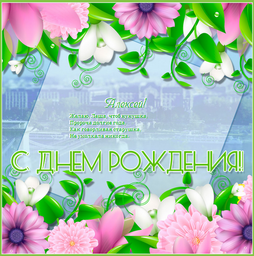 Алексей, с днем рождения!
